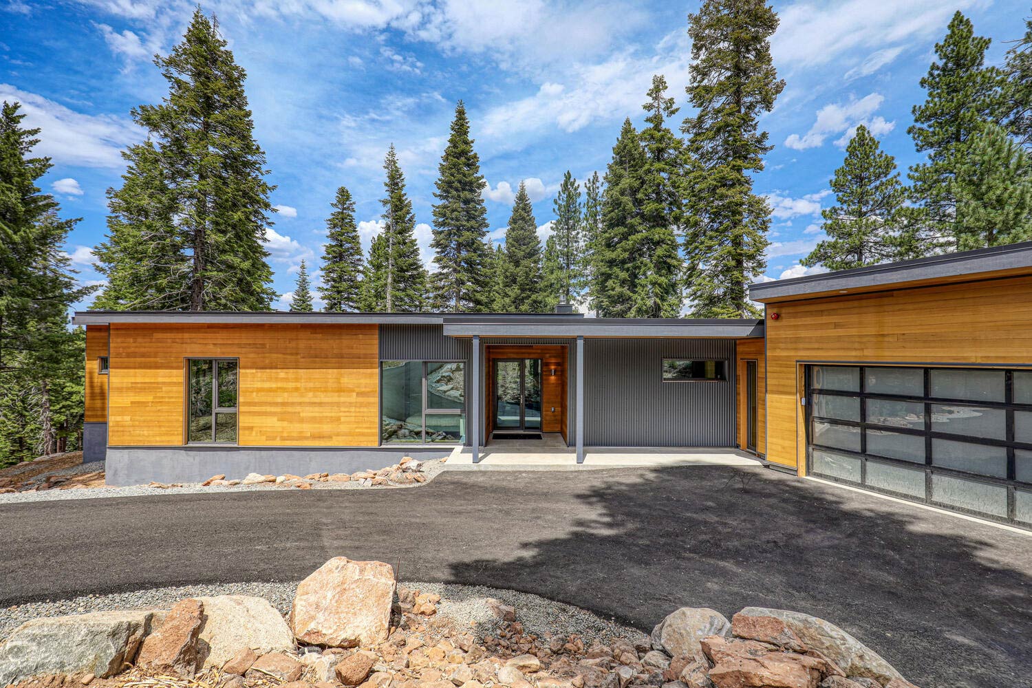 A modern prefab modular home in Colorado.