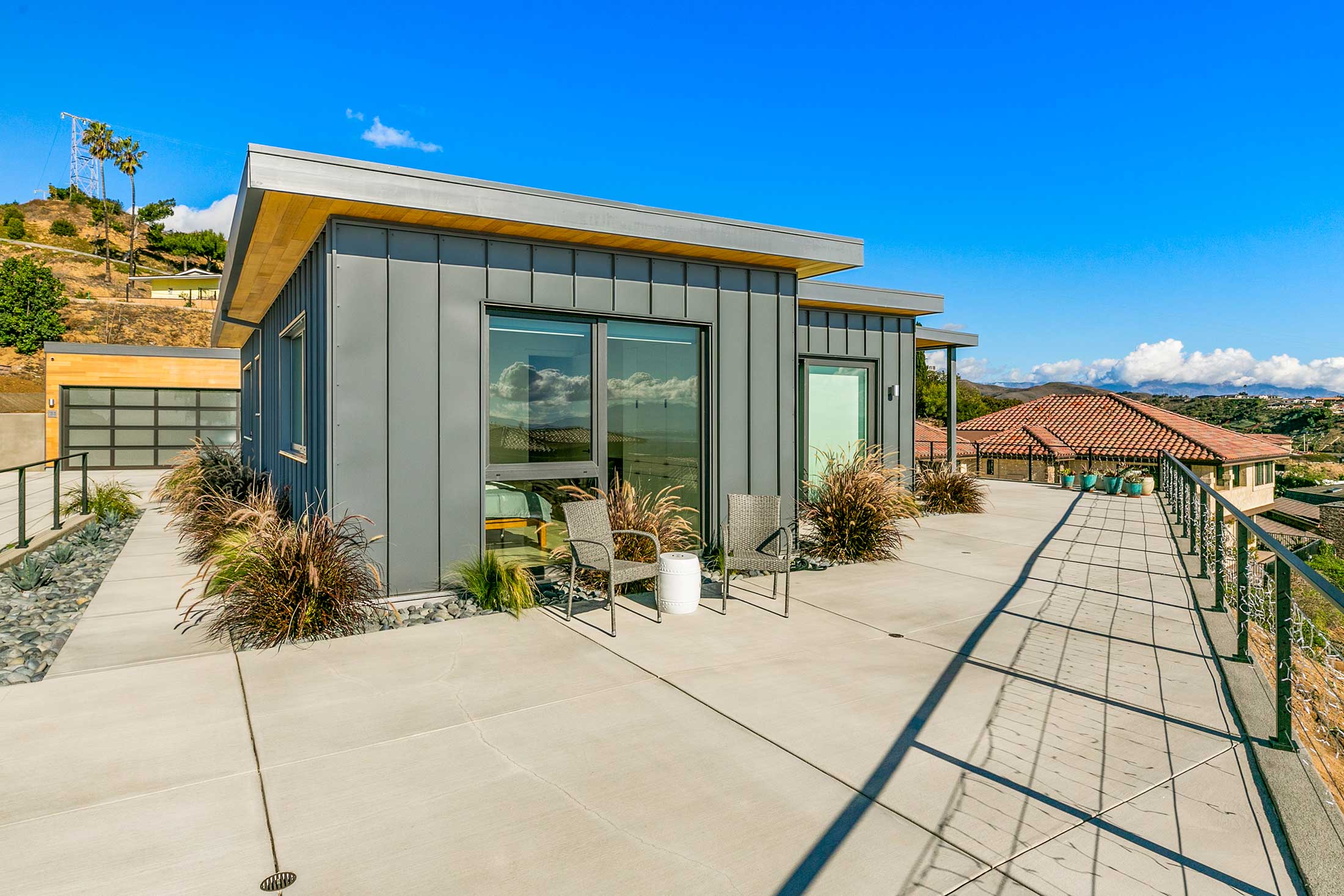 luxury modular home in the California mountains